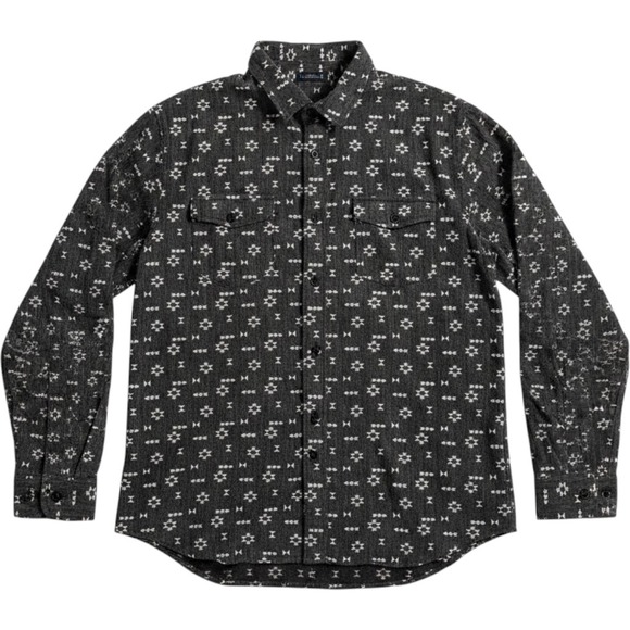 Shouthouse Other - Shouthouse Mens Sz L Faded Black Aztec Geometric Print Cotton Button Down Shirt